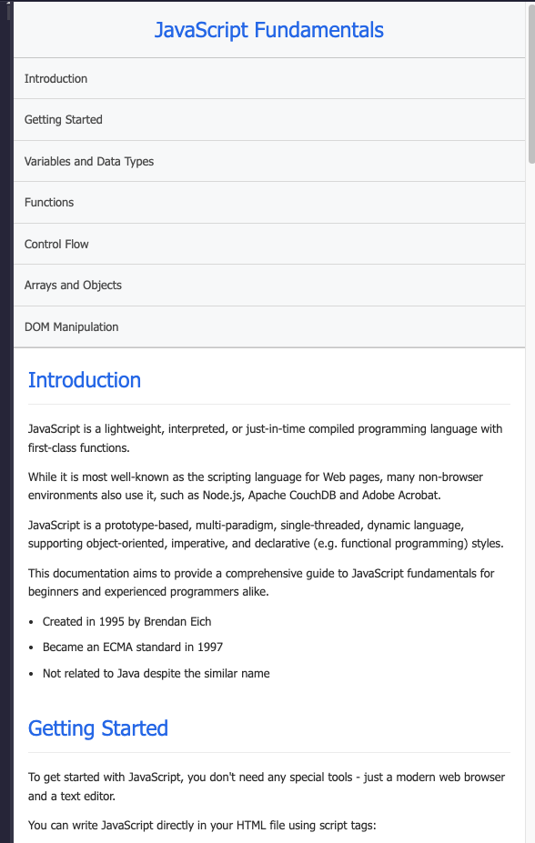 Technical Documentation preview